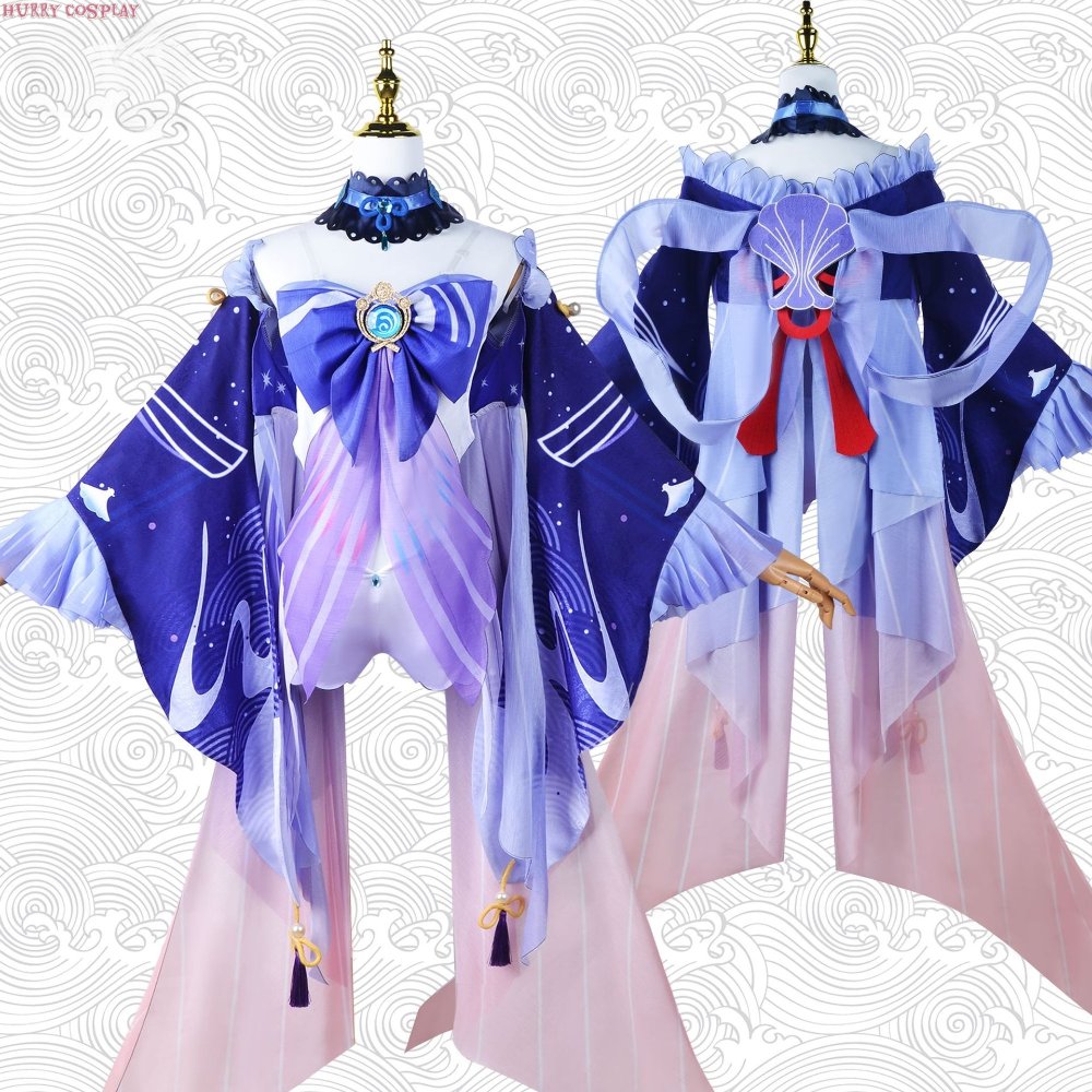 Game Cosplay,Genshin Impact,Genshin Impact Sangonomiya Kokomi Cosplay Costume